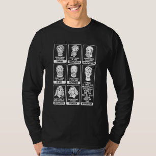 哲学ミームデザインのための哲学者 Tシャツ