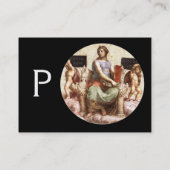 哲学モノグラム、ブラック金ゴールド 名刺 (裏面)