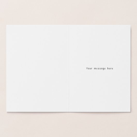 哲学博士論文博士おめでとうございますカード 箔カード (内部)