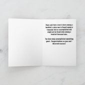 哲学博士PhDプラトン卒業カード カード (内部)