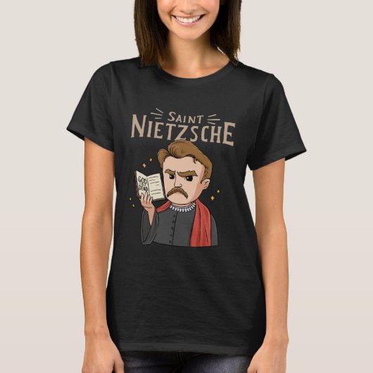 哲学学生のための聖ニーチェ1 Tシャツ (正面)