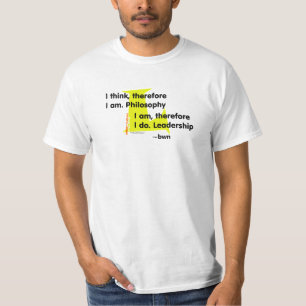 哲学対リーダーシップ(黄色) Tシャツ
