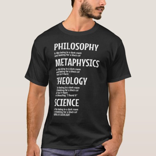 哲学形而上学神学科学者 Tシャツ (正面)