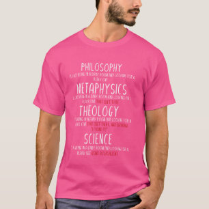 哲学形而上学 – 神学科学 Tシャツ