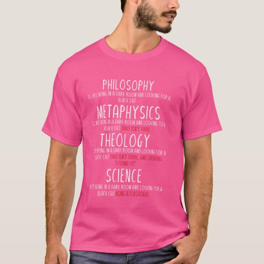 哲学形而上学 – 神学科学 Tシャツ (正面)