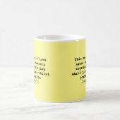 哲学的なシンプル言葉を使う コーヒーマグカップ (中央)