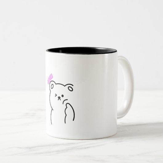 哲学的ベアーマグ ツートーンマグカップ (正面右)