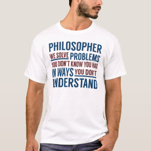 哲学者が問題を解決 Tシャツ