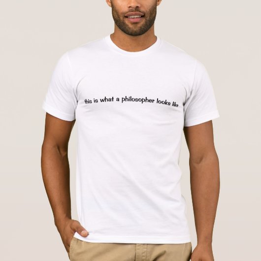 哲学者ってこんな人Tシャツ Tシャツ (正面)