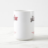 哲学者のマグの赤 コーヒーマグカップ (中央)