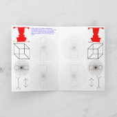 哲学者の光の錯覚グリーティングカード カード (内部)