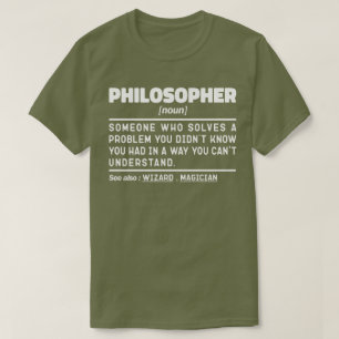 哲学者の名詞形而上学的な思想家皮肉 Tシャツ