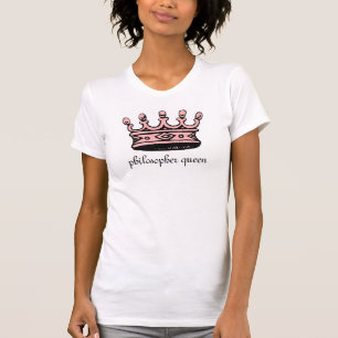 哲学者の女王のピンクレディーのカジュアルなワイシャツ Tシャツ