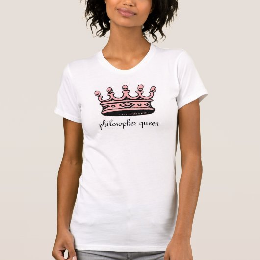 哲学者の女王のピンクレディーのカジュアルなワイシャツ Tシャツ (正面)