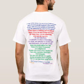 哲学者のTシャ中国のツ Tシャツ (裏面)