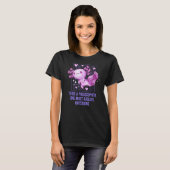 哲学者はAxolotl質問Salamander Hum Tシャツ (正面フル)