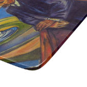 哲学者フリードリッヒ・ニーチェ(Edvard Munch著) カッティングボード (角)