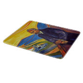 哲学者フリードリッヒ・ニーチェ(Edvard Munch著) カッティングボード (角)