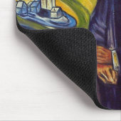 哲学者フリードリッヒ・ニーチェ(Edvard Munch著) マウスパッド (コーナー)