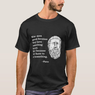 哲学者プラトンの名言 - 哲学の学生・ギーク Tシャツ