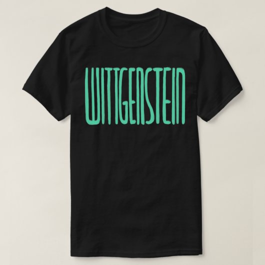 哲学者ルートヴィヒ・ウィットゲンシュタイン Tシャツ (デザイン正面)