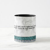 哲学者素晴らしプラトンと引用文 マグカップ (中央)