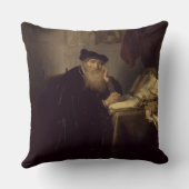 哲学者1635年(パネルの油) クッション (裏面)