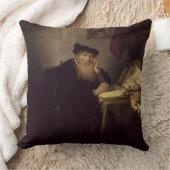 哲学者1635年(パネルの油) クッション (ブランケット)