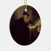 哲学者1635年(パネルの油) セラミックオーナメント (右)