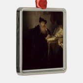哲学者1635年(パネルの油) メタルオーナメント (右)