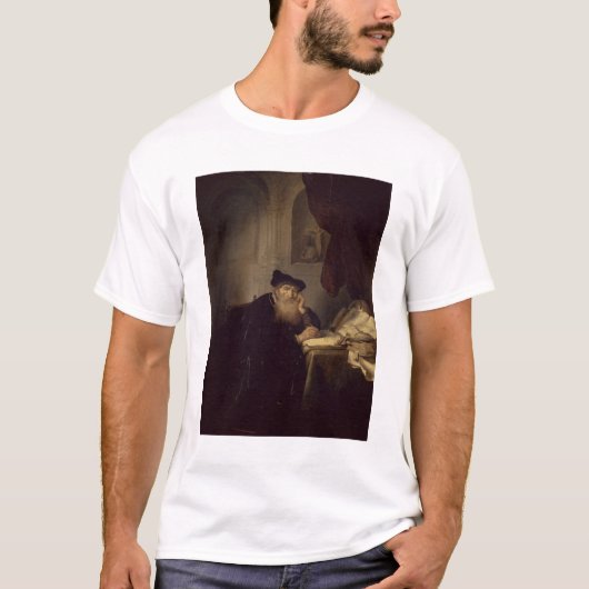 哲学者1635年(パネルの油) Tシャツ (正面)