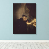 哲学者1635 (油・オン・パネル) キャンバスプリント (インサイチュ (ウッドフロア))