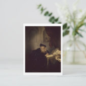 哲学者1635 (油・オン・パネル) ポストカード (スタンド正面)