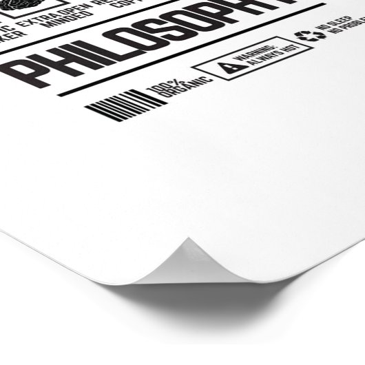 哲学 ポスター (角)