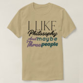 哲学 Tシャツ (デザイン正面)