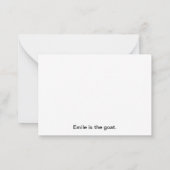 哺乳類育成可能サンキューカード ノートカード (裏面)