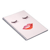 唇およびまつげ ノートブック (右側)