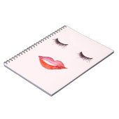 唇およびまつげ ノートブック (左側)
