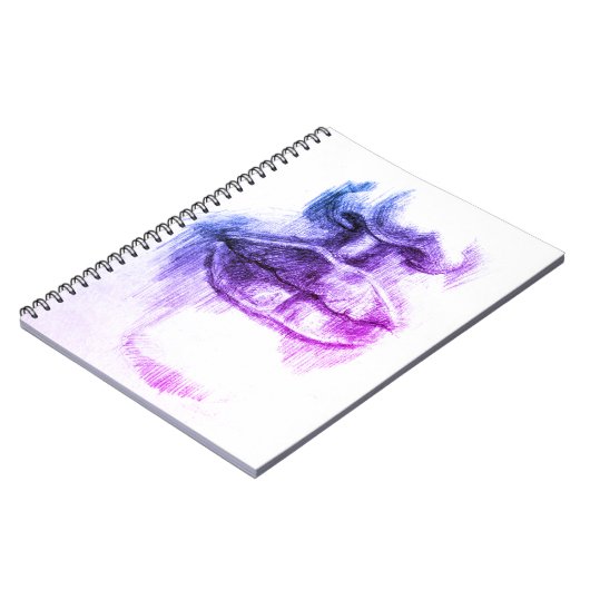 唇および鼻のスケッチ、鉛筆の芸術のノート ノートブック (左側)