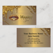 唇から滴るメイクアップアーティスト 名刺 (正面/裏面)