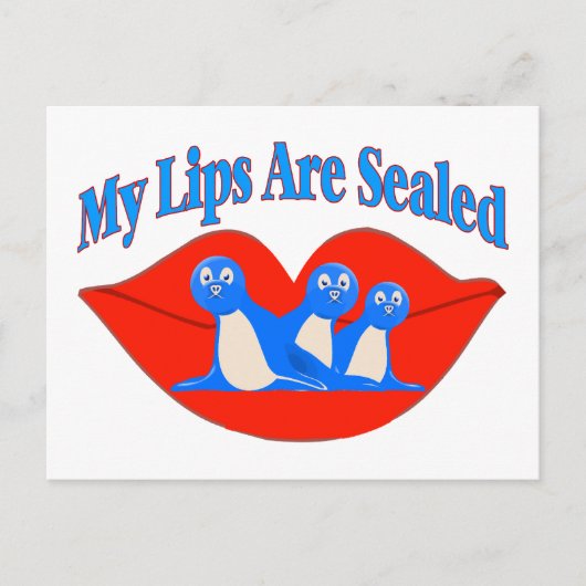 唇が固まった ポストカード (正面)