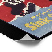 唇が緩むと船のポスターが沈む ポスター (角)