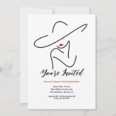 唇が赤い人 招待状 (正面)