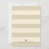 唇と口ひげベビー性発現パーティー招待状 招待状 (裏面)