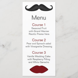 唇と口ひげモダンのメ結婚ニュー メニュー