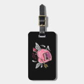 唇と翼がLに当たる愛ハート ラゲッジタグ (正面縦)