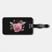 唇と翼がLに当たる愛ハート ラゲッジタグ (裏面横)