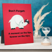 唇に刻まれた瞬間を永遠にお尻に… フォトプラーク (側面)