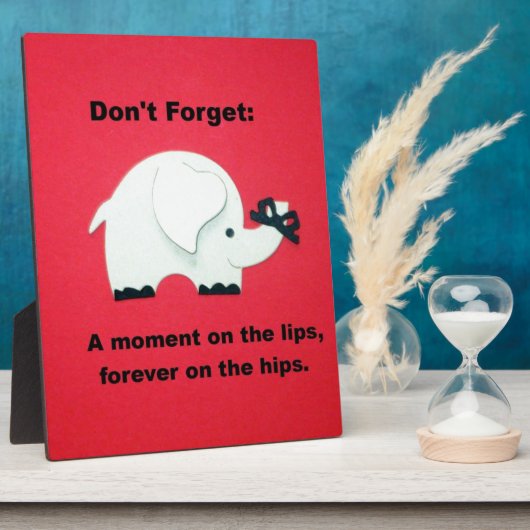 唇に刻まれた瞬間を永遠にお尻に… フォトプラーク (側面)