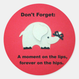 唇に刻まれた瞬間を永遠にお尻に… ラウンドシール